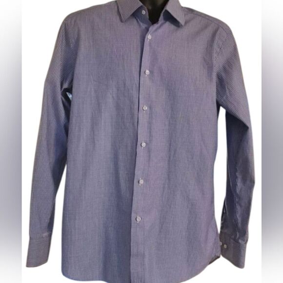 HUGO BOSS Black Label Regular Fit Tailored Long Sleeve Button Down Size 42 - Picture 2 of 3